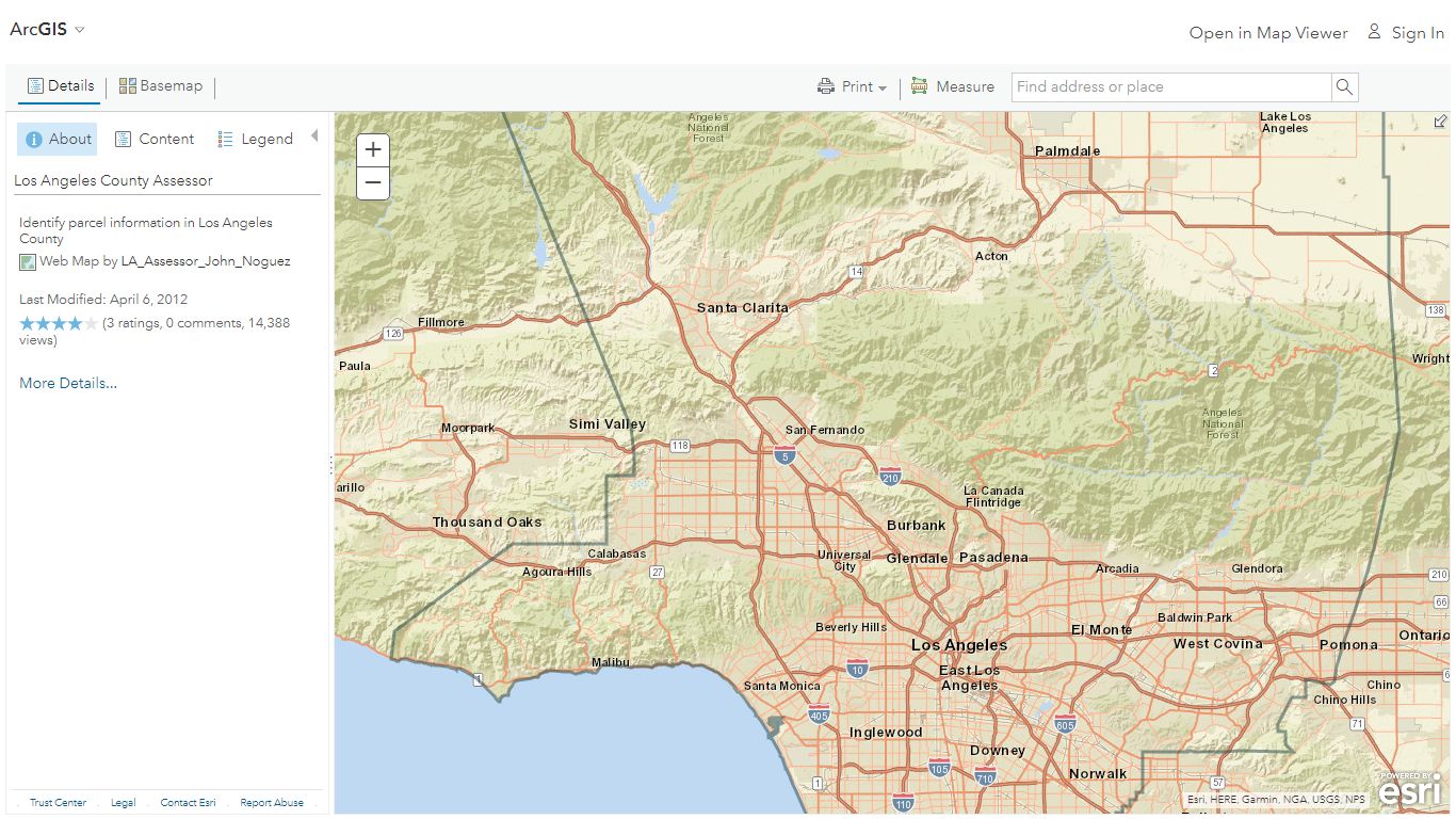 Los Angeles County Assessor - ArcGIS