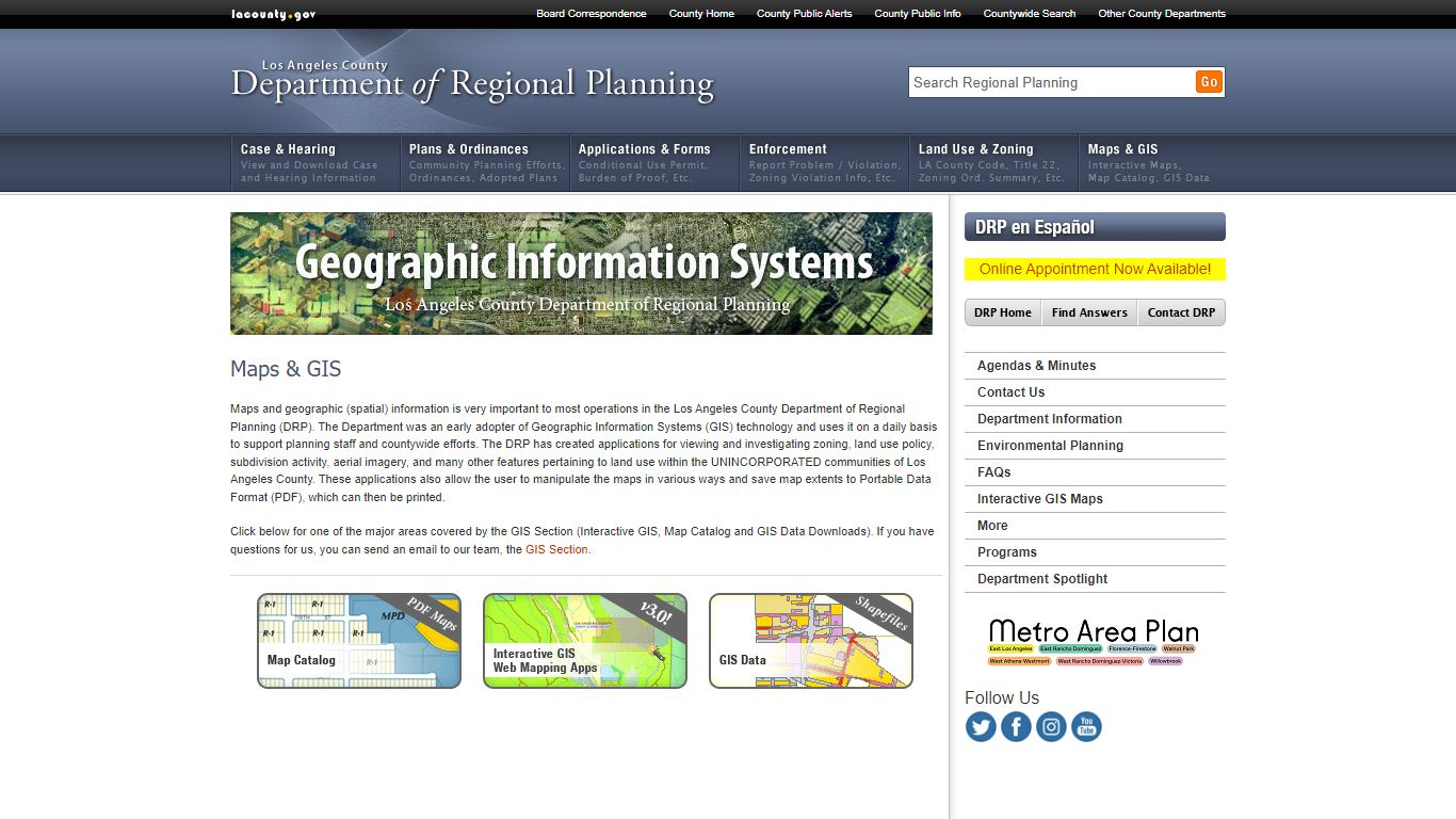 Maps & GIS | DRP - Los Angeles County, California
